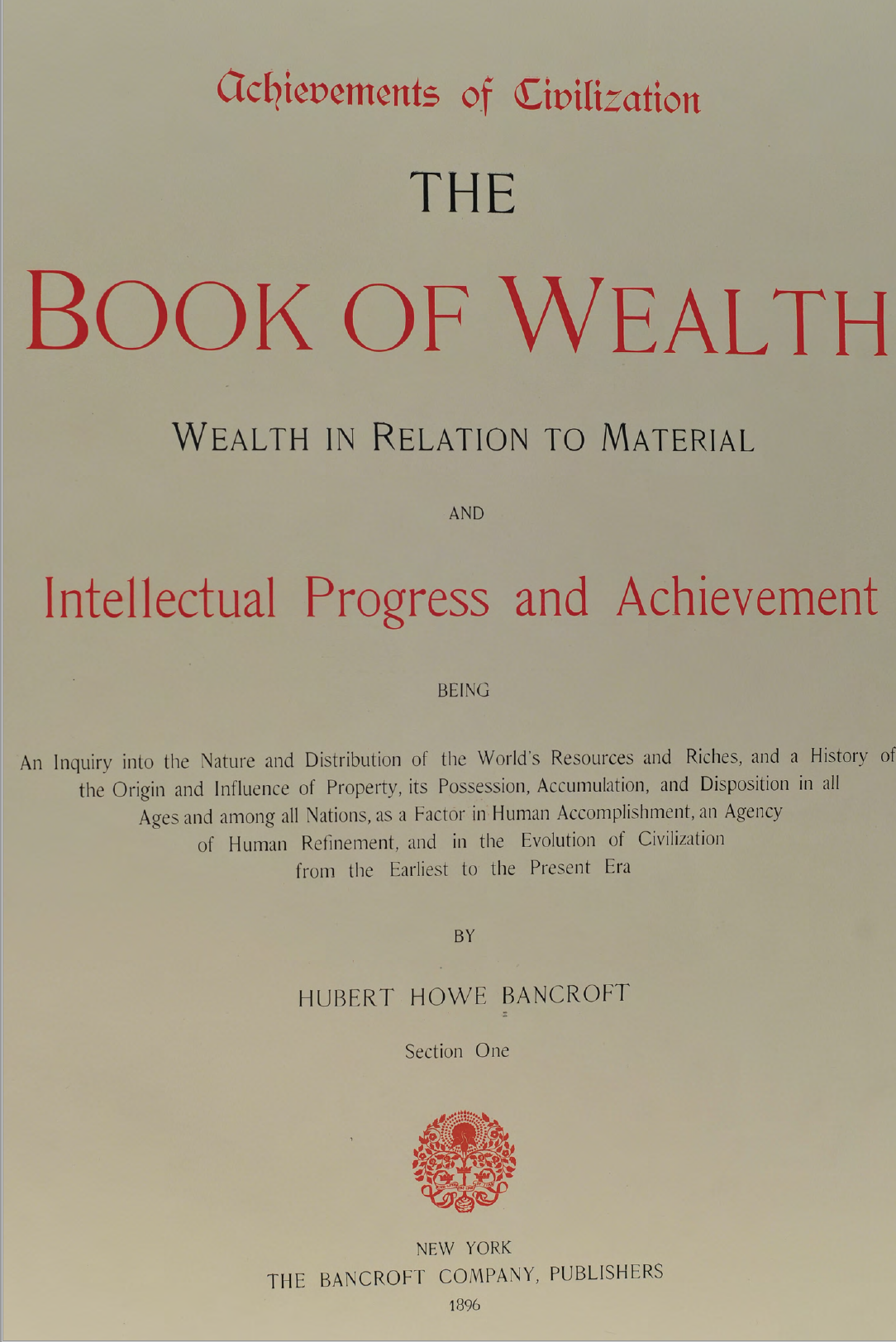 the book of wealth first page