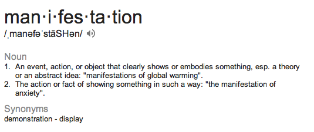 manifestation definition
